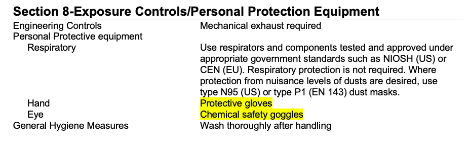 Lupron MSDS 1