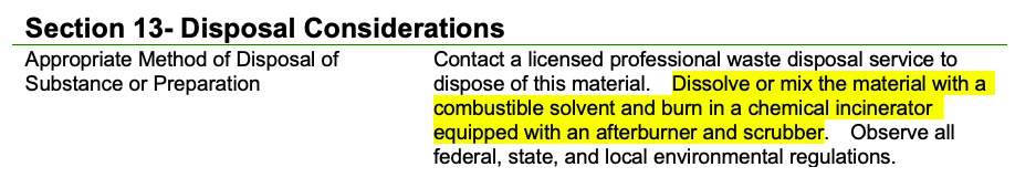 Lupron MSDS 2